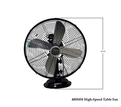 Cinni 400MM HIGH SPEED TABLE FAN (Black)