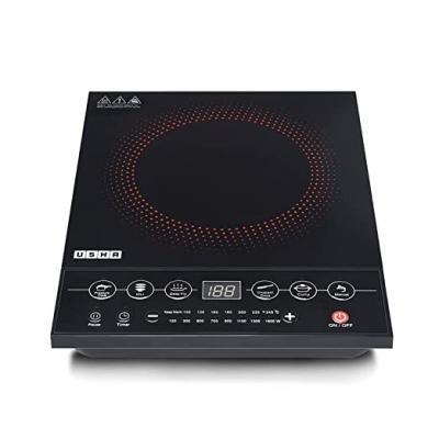 Usha CookJoy (CJ1600WPC) 1600 Watt Induction cooktop (Black)