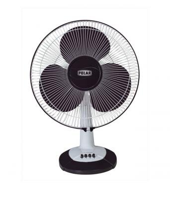 POLAR 16" CONQUEST HI-SPEED TABLE FAN IN WHITE - PURPLE