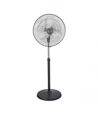 POLAR BLUSTERY PEDESTAL FAN IN BLACK - SILVER