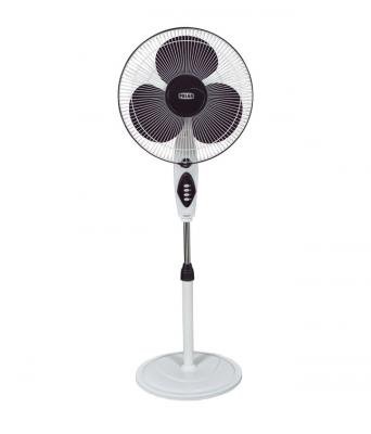 POLAR 16" CONQUEST HI-SPEED PEDESTAL FAN IN WHITE - PURPLE