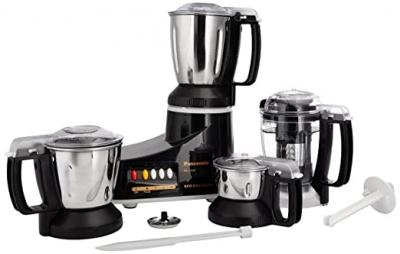 Panasonic MX-AC400 550-Watt Super Mixer Grinder with 4 Jars (Bla